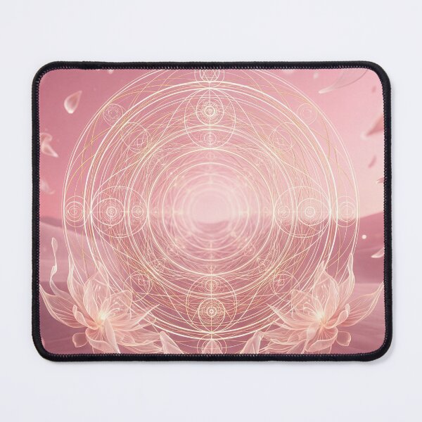 Item preview, Glowing Pink Lotus Flower Sacred Geometry Portal | Monkeybusiness designed and sold by monkeybusiness.pt.