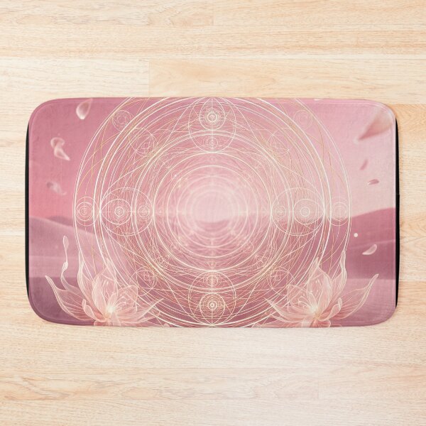 Item preview, Glowing Pink Lotus Flower Sacred Geometry Portal | Monkeybusiness designed and sold by monkeybusiness.pt.