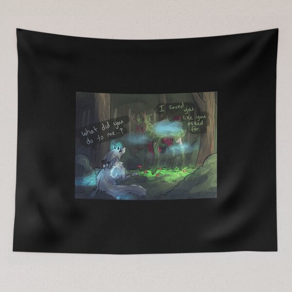 Item preview, mystical forest encounter with a transformed creature designed and sold by Catsi-Nook-Art.
