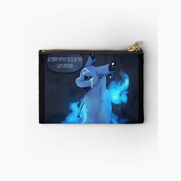 Item preview, Blue Creature with Emotional Tear and Quote designed and sold by Catsi-Nook-Art.
