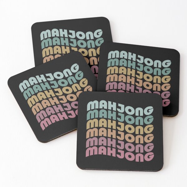 Item preview, Vintage Mahjong Typography designed and sold by designclub.