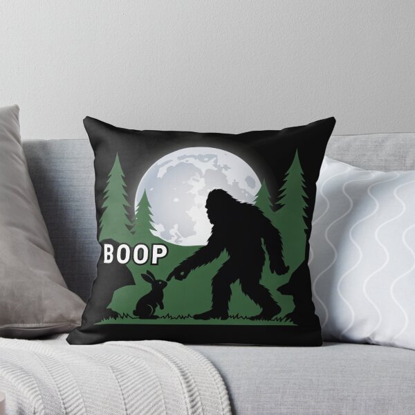 Item preview, Bigfoot Booping Frog, Sasquatch Full Moon Silhouette, Funny Cryptid, Forest Creature Art, Cute Meme designed and sold by w66aboo.