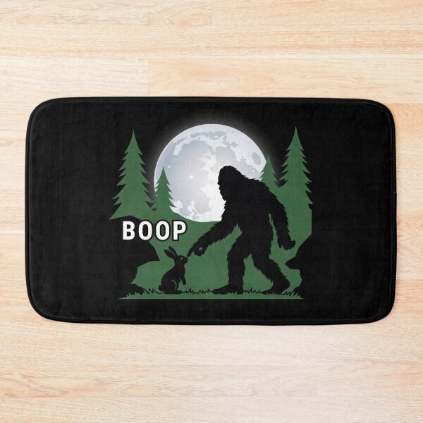 Item preview, Bigfoot Booping Frog, Sasquatch Full Moon Silhouette, Funny Cryptid, Forest Creature Art, Cute Meme designed and sold by w66aboo.