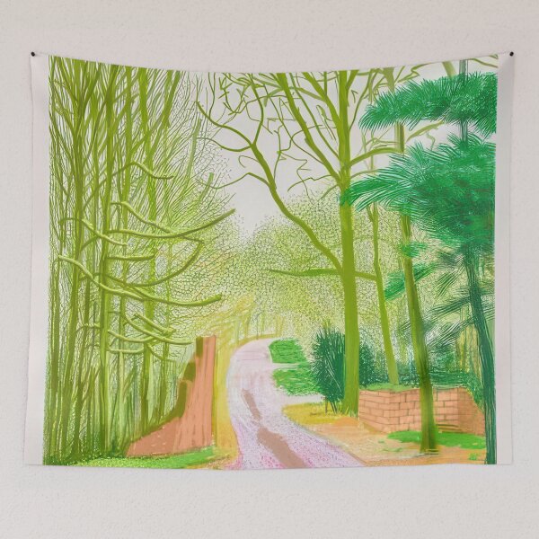 Item preview, David Hockney -  The Arrival Of Spring In Woldgate, East Yorkshire In  (twenty eleven) -  March - Signed Print by David Hockney undefinedr designed and sold by LILLIANSTRANGEy.