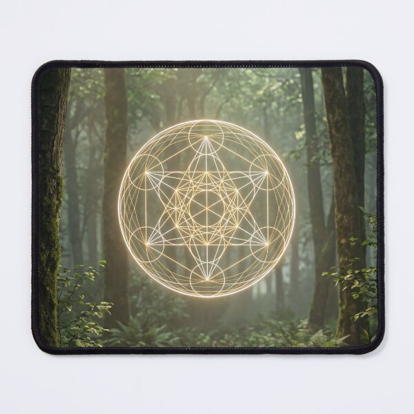 Item preview, Glowing Metatron's Cube Forest Sunbeam Orb | Monkeybusiness designed and sold by monkeybusiness.pt.