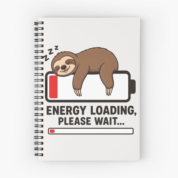 Item preview, Energy Loading Please Wait Sloth designed and sold by TshirtsOnline-.