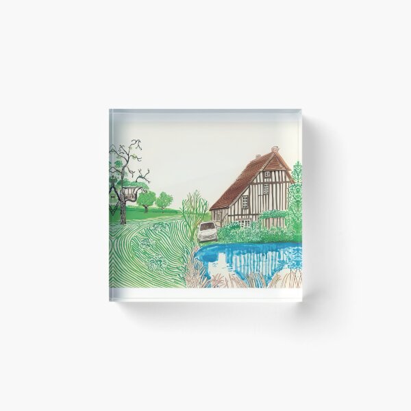 Item preview, David Hockney -  In Front Of House Looking East - Signed Print by David Hockney undefinedr designed and sold by LILLIANSTRANGEy.