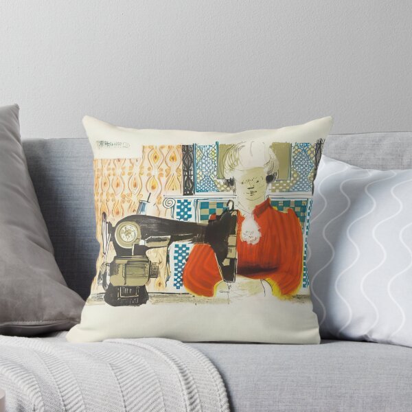 Item preview, David Hockney -  Woman With A Sewing Machine - Unsigned Print by David Hockney undefinedr designed and sold by LILLIANSTRANGEy.