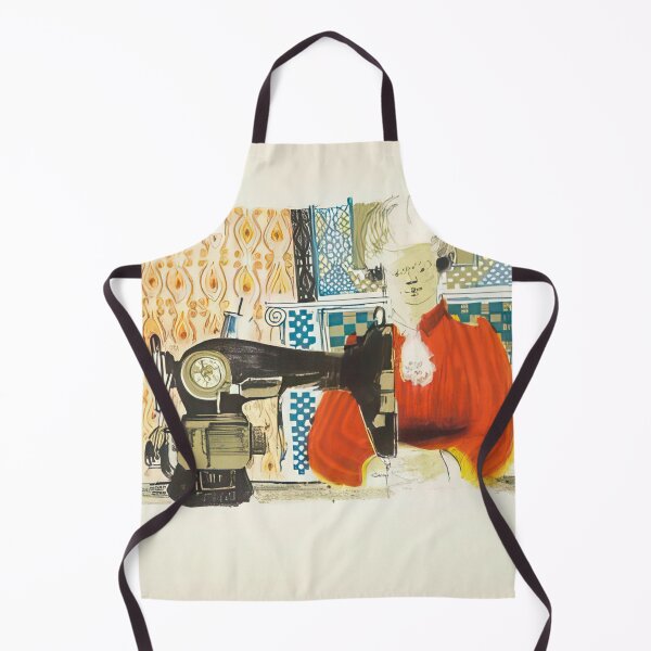 Item preview, David Hockney -  Woman With A Sewing Machine - Unsigned Print by David Hockney undefinedr designed and sold by LILLIANSTRANGEy.