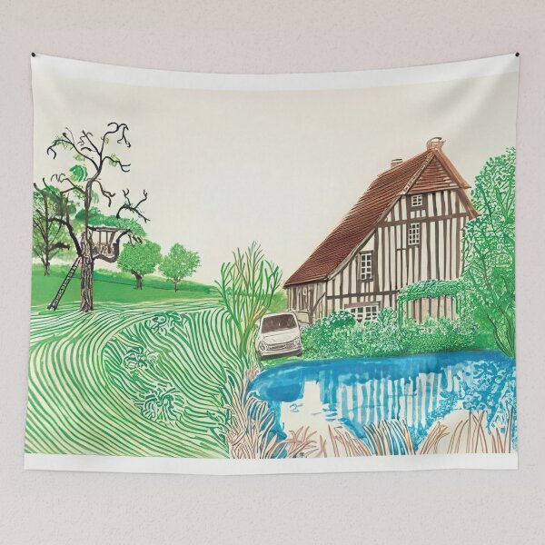 Item preview, David Hockney -  In Front Of House Looking East - Signed Print by David Hockney undefinedr designed and sold by LILLIANSTRANGEy.
