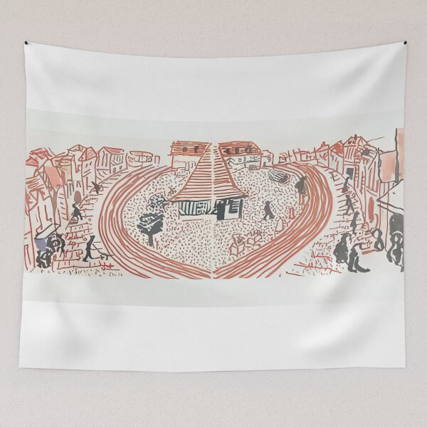 Item preview, David Hockney -  My Second Drawing Of Beuvron-En-Auge - Signed Print by David Hockney undefinedr designed and sold by LILLIANSTRANGEy.