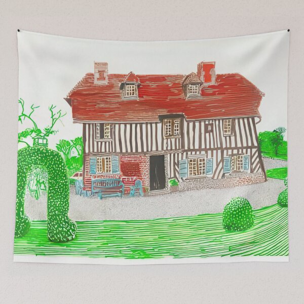 Item preview, David Hockney -  In Front Of House Looking North - Signed Print by David Hockney undefinedr designed and sold by LILLIANSTRANGEy.