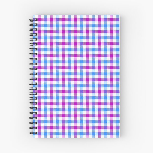 Item preview, Blue And Purple Gingham Check White  designed and sold by PatternTitan.