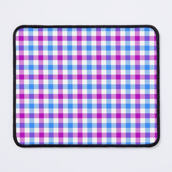 Item preview, Blue And Purple Gingham Check White  designed and sold by PatternTitan.