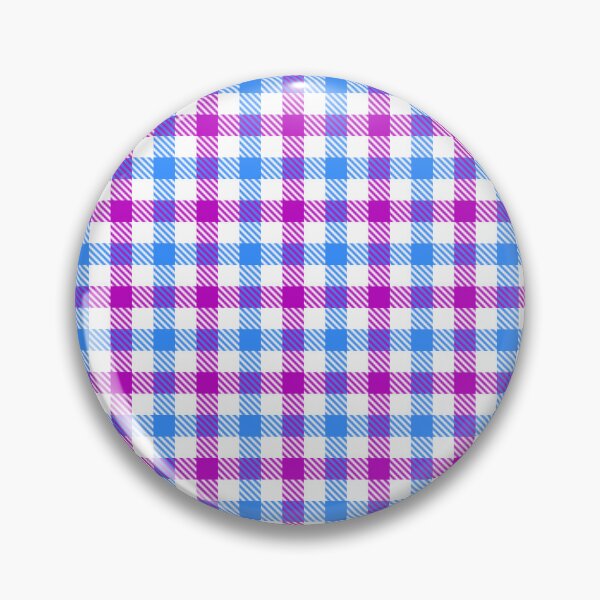 Item preview, Blue And Purple Gingham Check White  designed and sold by PatternTitan.