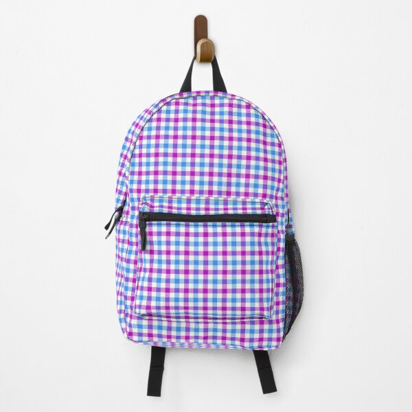 Item preview, Blue And Purple Gingham Check White designed and sold by PatternTitan.
