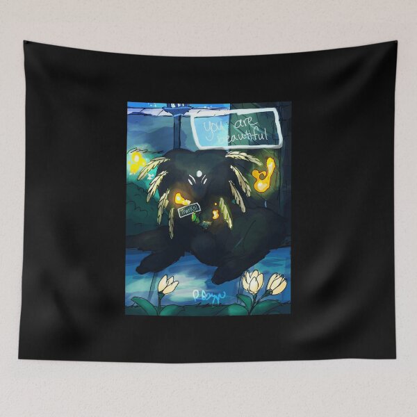 Item preview, Whimsical Creature with Uplifting Message designed and sold by Catsi-Nook-Art.