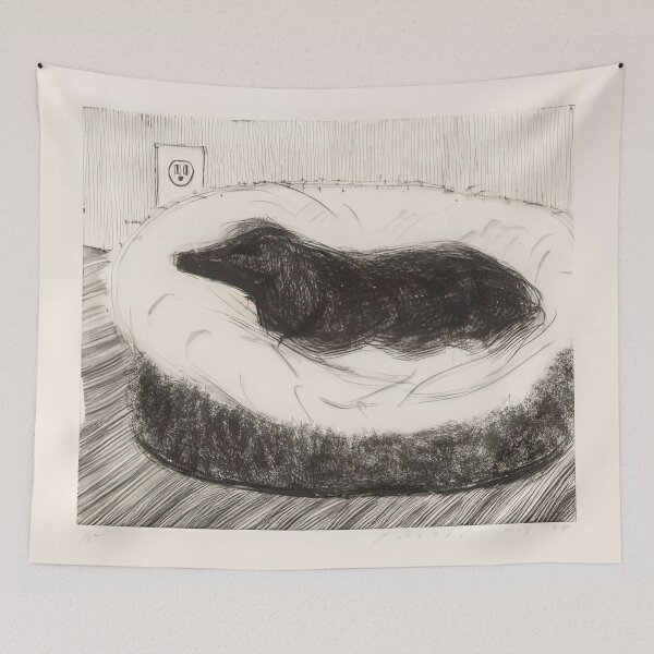 Item preview, David Hockney -  Dog Etching No.  - Signed Print by David Hockney undefinedr designed and sold by LILLIANSTRANGEy.