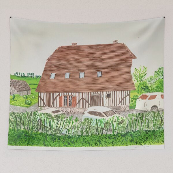 Item preview, David Hockney -  In Front Of House Looking South - Signed Print by David Hockney undefinedr designed and sold by LILLIANSTRANGEy.