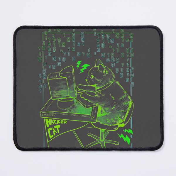 Item preview, Cyber Cat Coder Programming Laptop Kitten Funny Tech Gift Retro Glitch Aesthetic Computer Science Hacker Kitty | ⭐⭐⭐⭐⭐ Best Seller designed and sold by satawis.