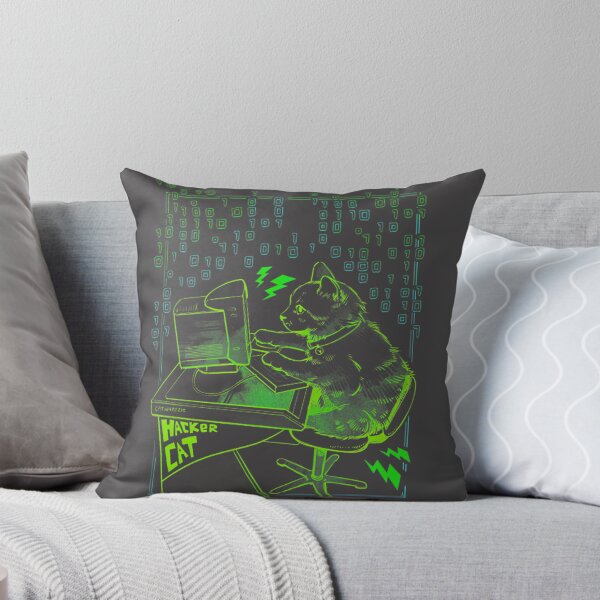 Item preview, Cyber Cat Coder Programming Laptop Kitten Funny Tech Gift Retro Glitch Aesthetic Computer Science Hacker Kitty | ⭐⭐⭐⭐⭐ Best Seller designed and sold by satawis.