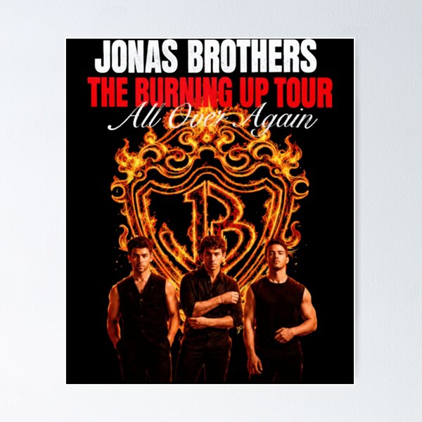 Item preview, Jonas Brothers 2000s Music Nostalgia, Burning Up All Over Again designed and sold by BornaBhatia.