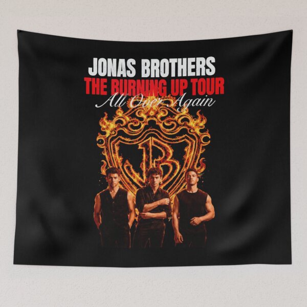 Item preview, Jonas Brothers 2000s Music Nostalgia, Burning Up All Over Again designed and sold by BornaBhatia.