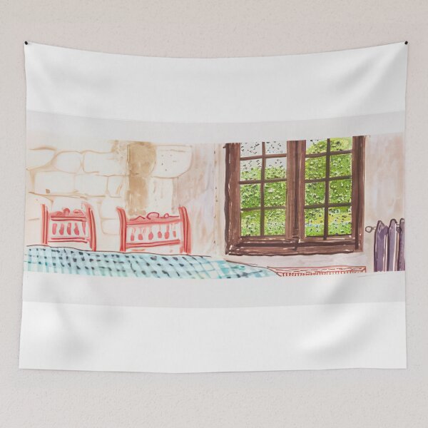 Item preview, David Hockney -  Two Chairs And Rain On Window - Signed Print by David Hockney undefinedr designed and sold by LILLIANSTRANGEy.