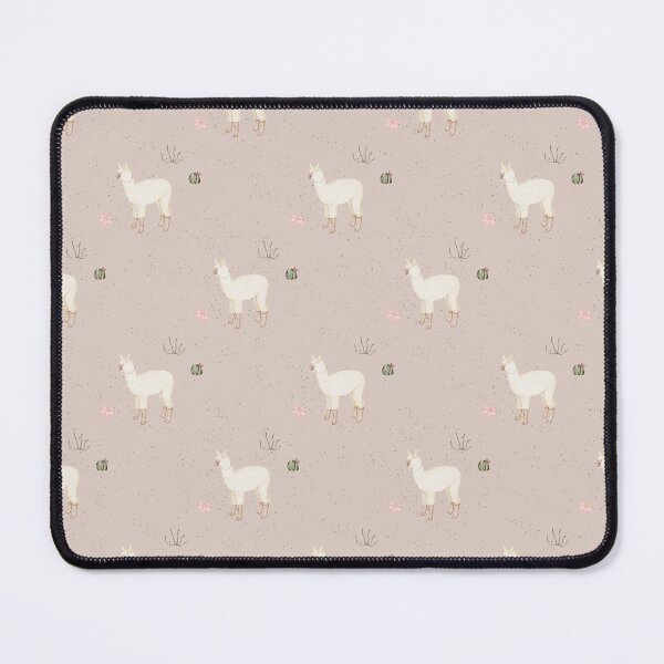 Item preview, Cute Watercolor Llama with Pink Flowers Speckled Pink Pattern designed and sold by svitlaarty.