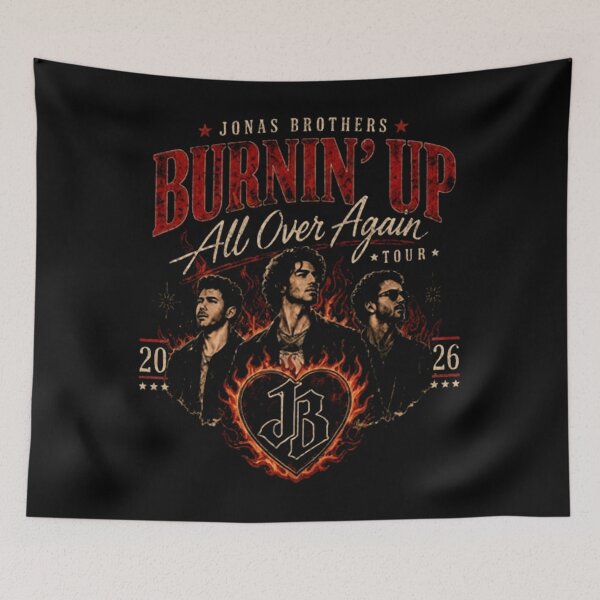 Item preview, Jonas Brothers Burnin’ Up Again Tour designed and sold by BornaBhatia.