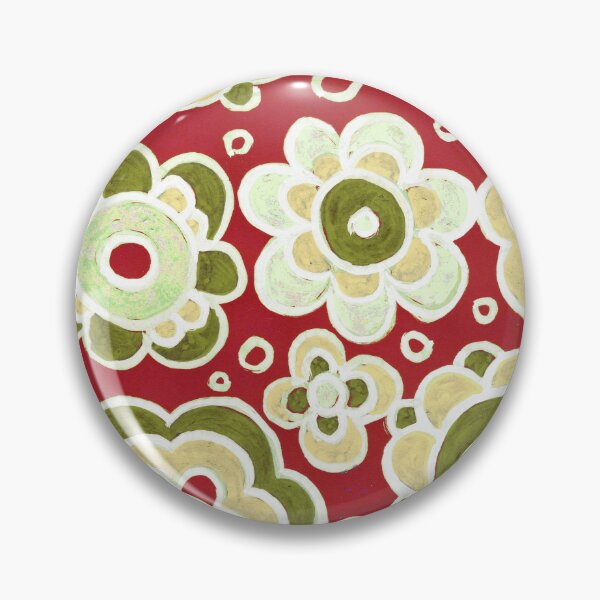 Item preview, Bold Red Flower Garden Pattern designed and sold by Fani*.