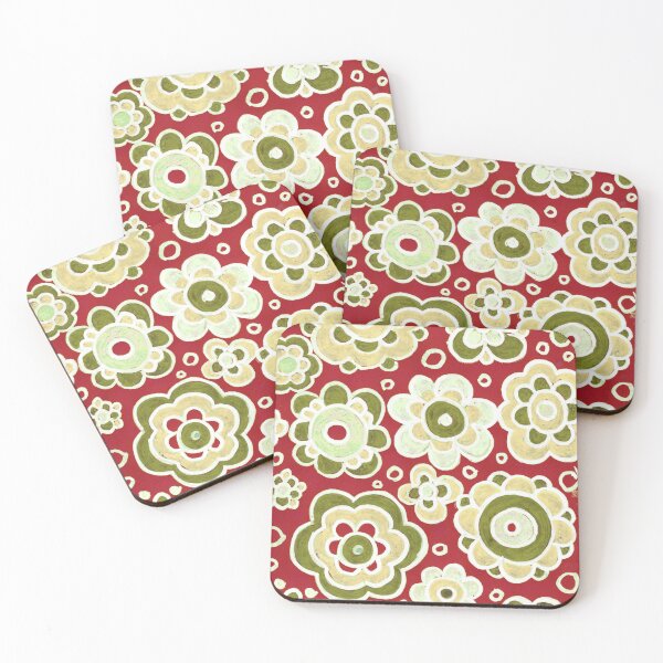 Item preview, Bold Red Flower Garden Pattern designed and sold by Fani*.