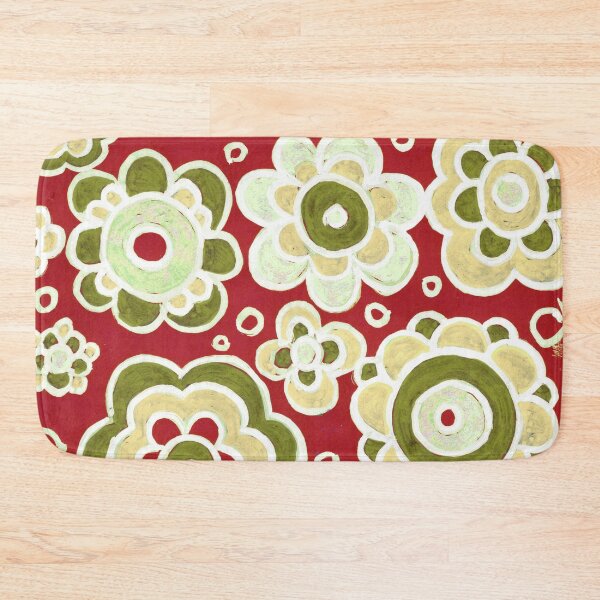Item preview, Bold Red Flower Garden Pattern designed and sold by Fani*.