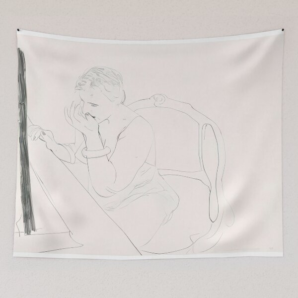Item preview, David Hockney -  Celia Adjusting Her Eyelash - Signed Print by David Hockney undefinedr designed and sold by LILLIANSTRANGEy.