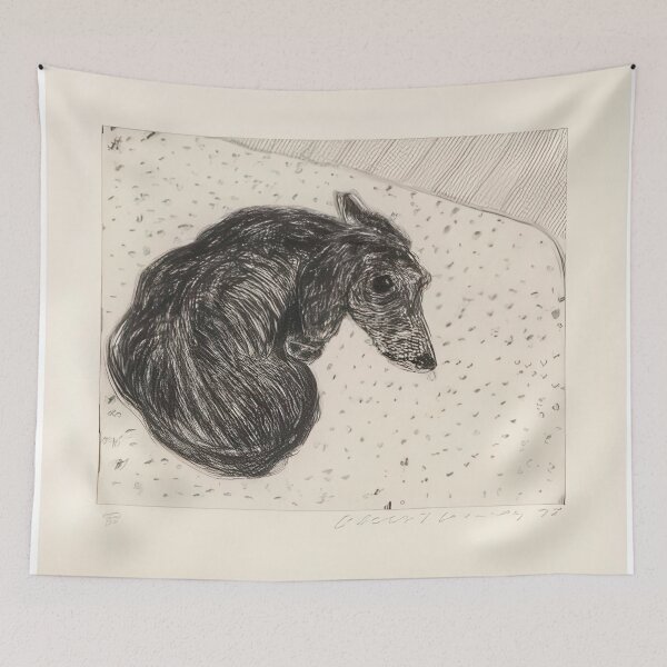 Item preview, David Hockney -  Dog Etching No.  - Signed Print by David Hockney undefinedr designed and sold by LILLIANSTRANGEy.