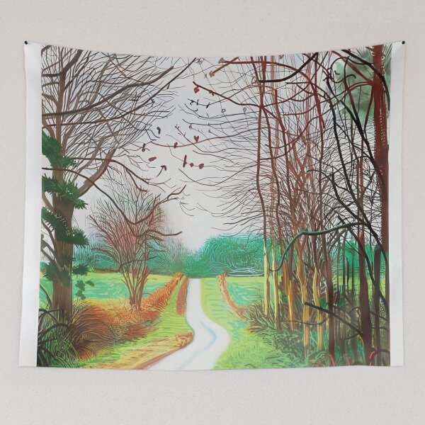 Item preview, David Hockney -  The Arrival Of Spring In Woldgate, East Yorkshire In  (twenty eleven) -  December, No.  - Signed Print by David Hockney undefinedr designed and sold by LILLIANSTRANGEy.