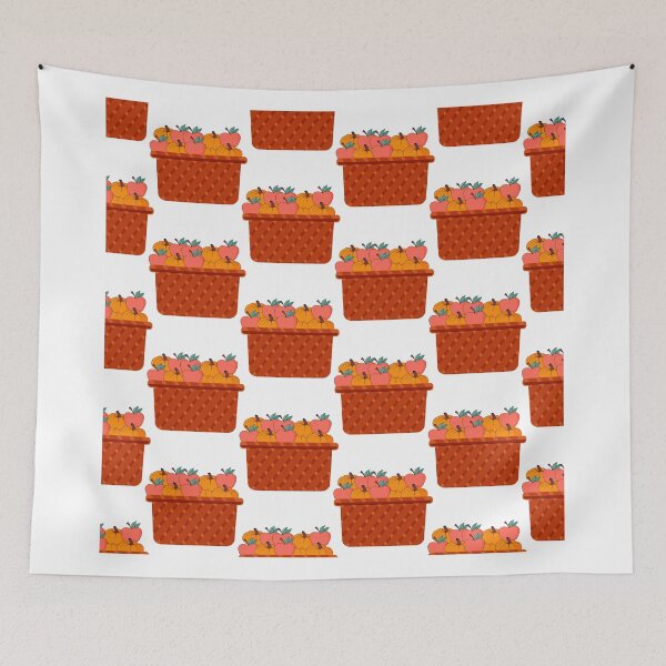 Item preview, Fall Pumpkin & Apple Harvest Basket designed and sold by NAMASTHE WORLD.