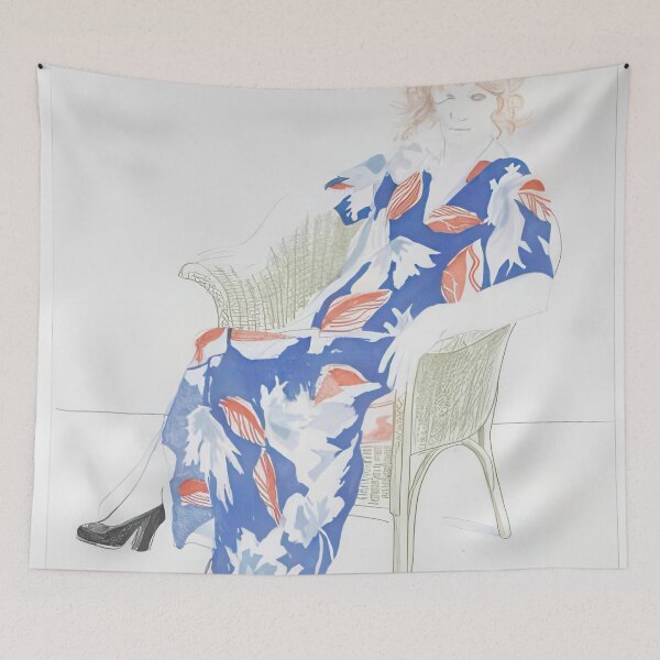 Item preview, David Hockney -  Celia In A Wicker Chair - Signed Print by David Hockney undefinedr designed and sold by LILLIANSTRANGEy.