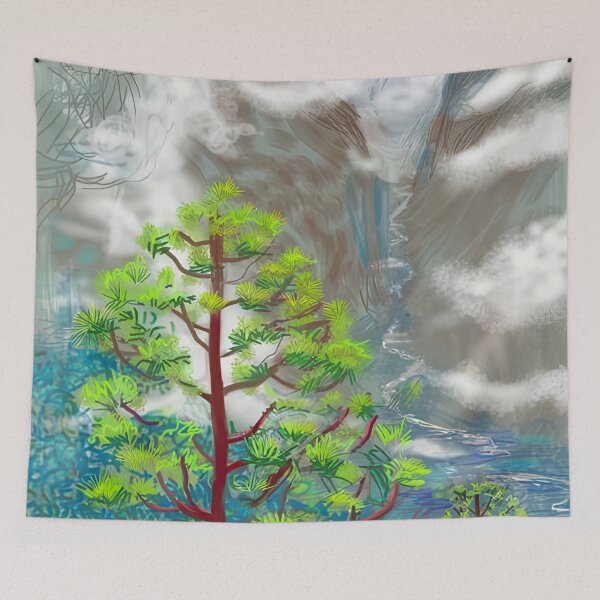 Item preview, David Hockney -  Yosemite I, October th  - Signed Print by David Hockney undefinedr designed and sold by LILLIANSTRANGEy.