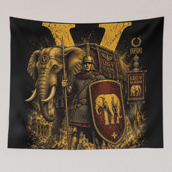 Aperçu de l'œuvre LEGIO V Légion romaine Rome antique créée et vendue par Retr0Tshirts.