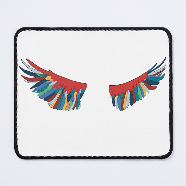 Item preview, Red & Teal Eagle Wings - Abstract Pop Art Feather Illustration designed and sold by iampaulmorris.