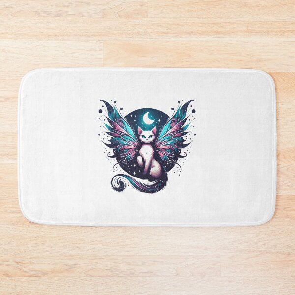 Item preview, Magical Fairy Cat In Starry Night Sky Whimsical Celestial Feline Fantasy Art | ⭐⭐⭐⭐⭐ Best Seller designed and sold by satawis.