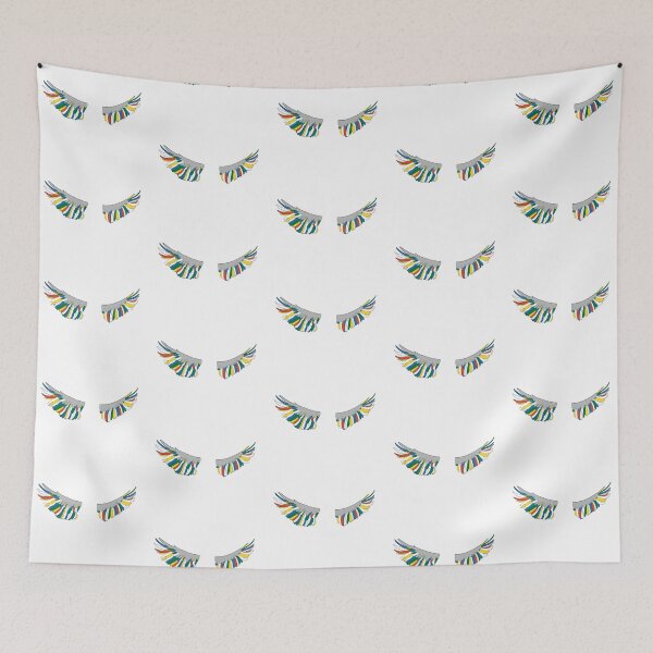 Item preview, Grey & Blue Eagle Wings - Abstract Pop Art Feather Illustration designed and sold by iampaulmorris.