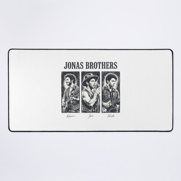 Item preview, Jonas Brothers Kevin Joe Nick Band Portrait designed and sold by BornaBhatia.