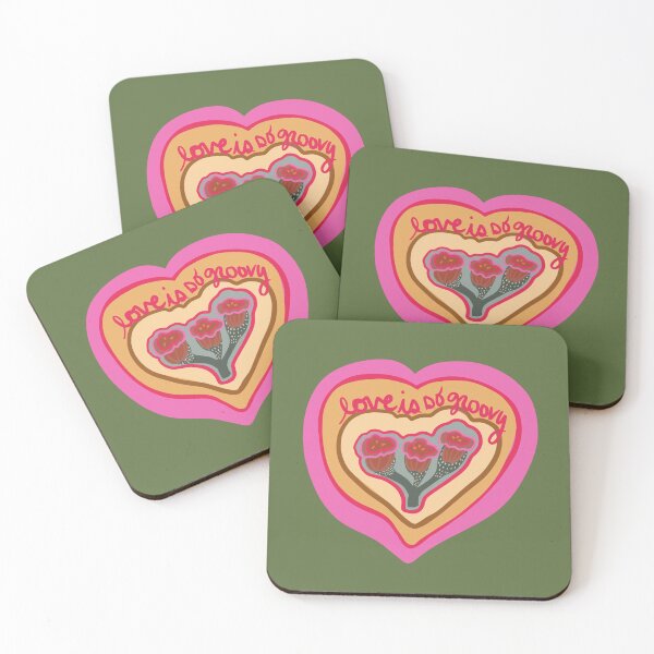 Item preview, Love is so groovy designed and sold by MayCartPrintArt.