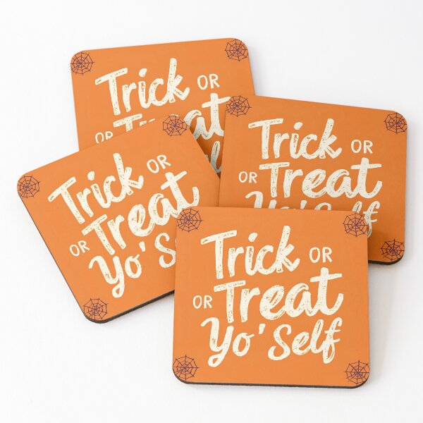 Item preview, Trick or Treat Yo' Self - Funny Halloween Spiderweb Design designed and sold by VibranPalette.
