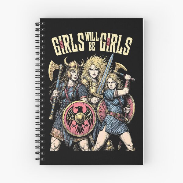 Item preview, Female Viking Woman Norse Maiden Girls Will Be Girls designed and sold by GrandeDuc.