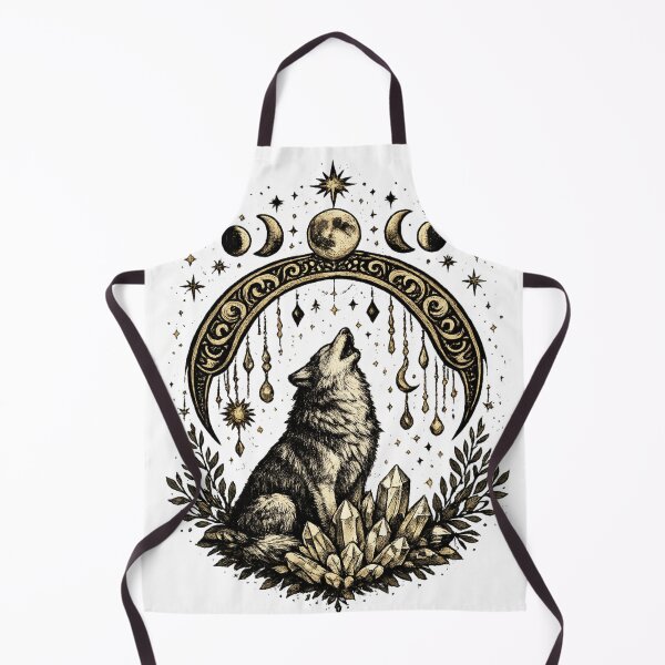 Item preview, Wolf Moon Phases Witchy Crystals designed and sold by Ada’s Mystic Atelier .