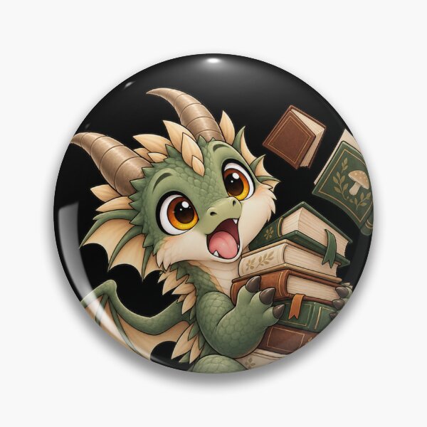 Item preview, Cute Green Baby Dragon Reading Books designed and sold by Hatchling Hollow.