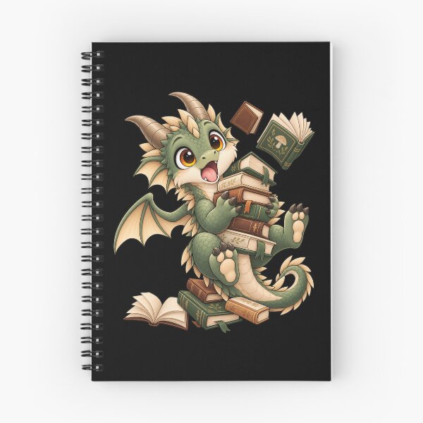 Item preview, Cute Green Baby Dragon Reading Books designed and sold by Hatchling Hollow.